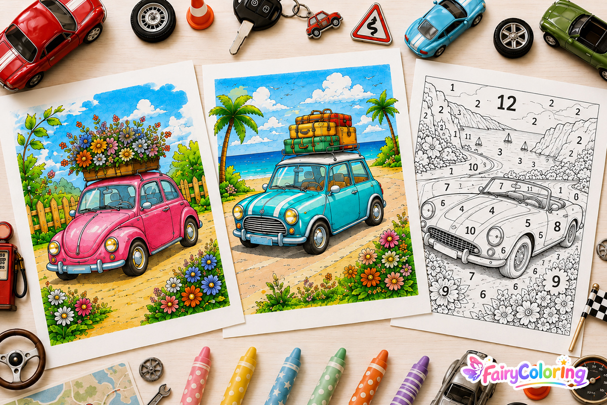 Color by Number Car featured artwork
