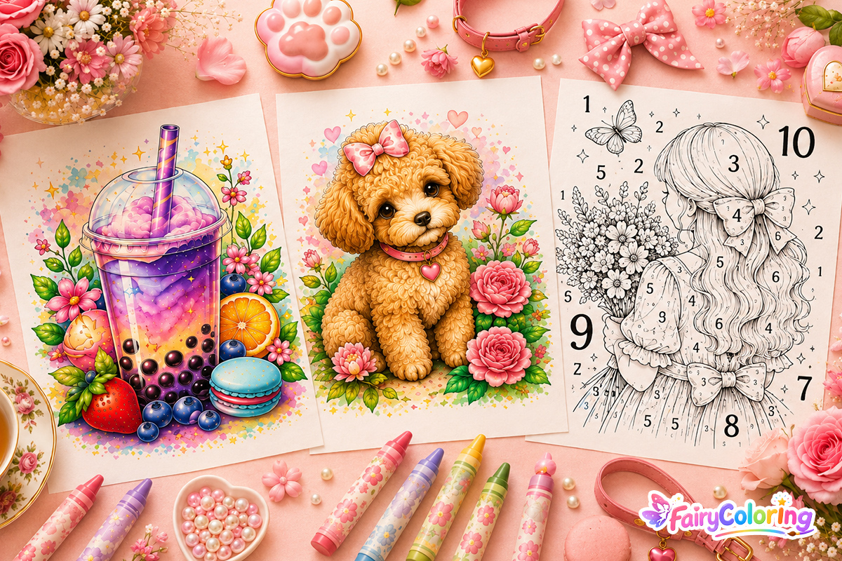 Color by Number for Adults featured artwork