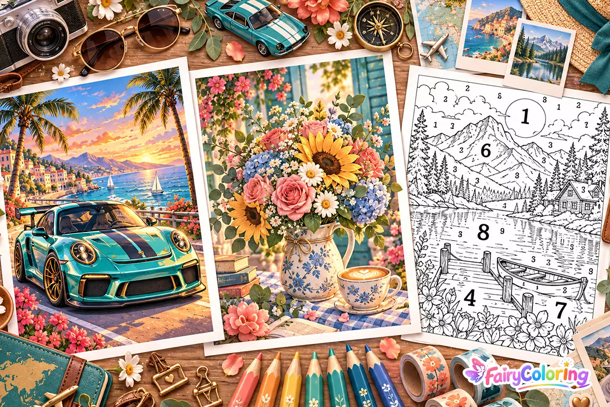 Free Color by Number for Adults Online